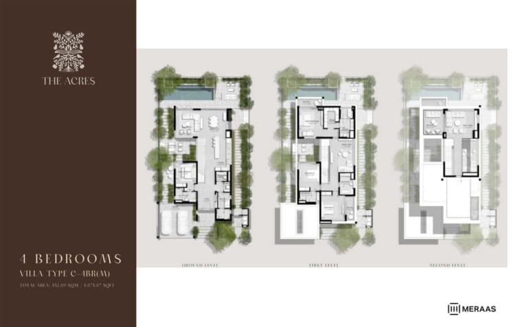 Meraas The Acres 4 Bedroom Villa Type C-4BR M Floor Plan