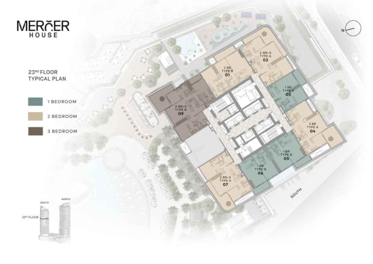 Mercer House 23rd Floor Plan