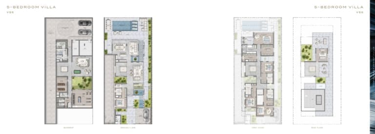 Utopia 5 Bedroom Villa Floor Plans