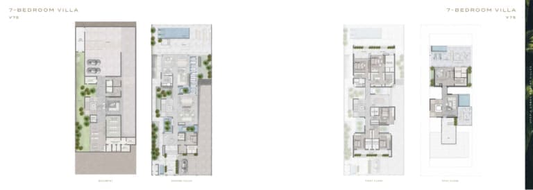 Utopia 7 Bedroom Villa Floor Plans