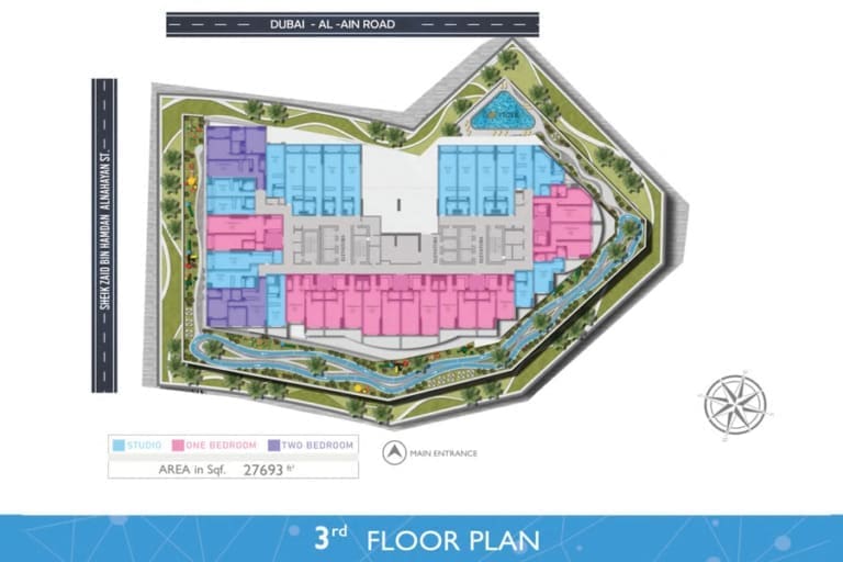 Blue Waves Tower 3rd Floor Plan