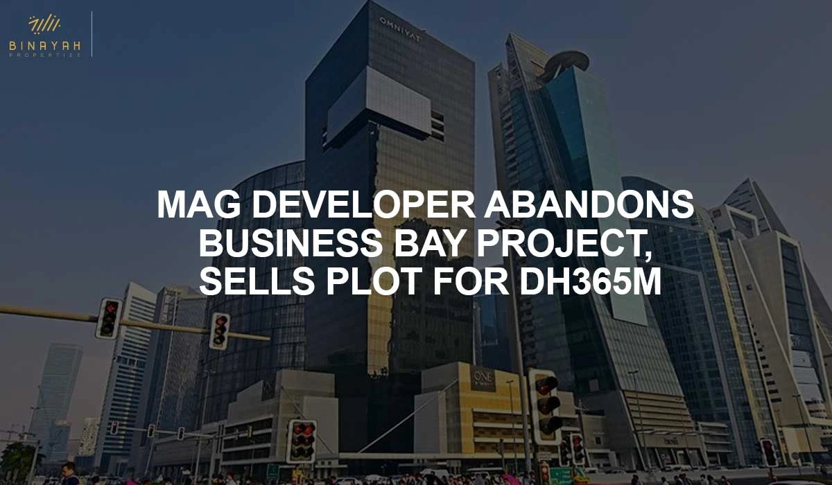 MAG DEVELOPER ABANDONS BUSINESS BAY PROJECT