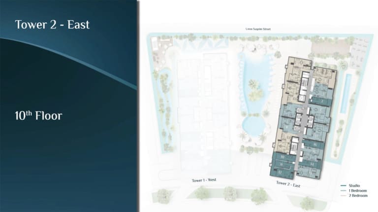 Skyhills Residence Tower 2 East 10th Floor Plan