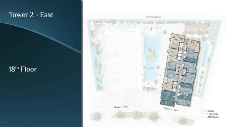Skyhills Residence Tower 2 East 18th Floor Plan