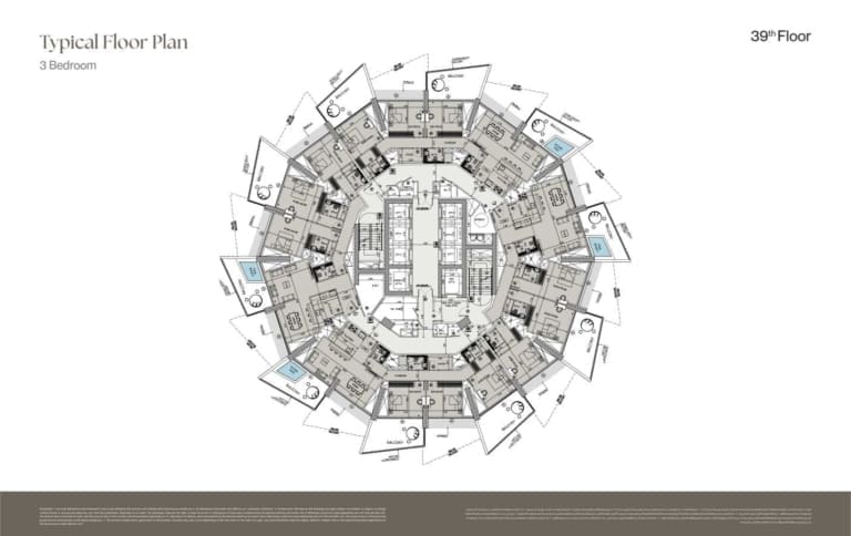 Binghatti Phantom 39th Floor Plan