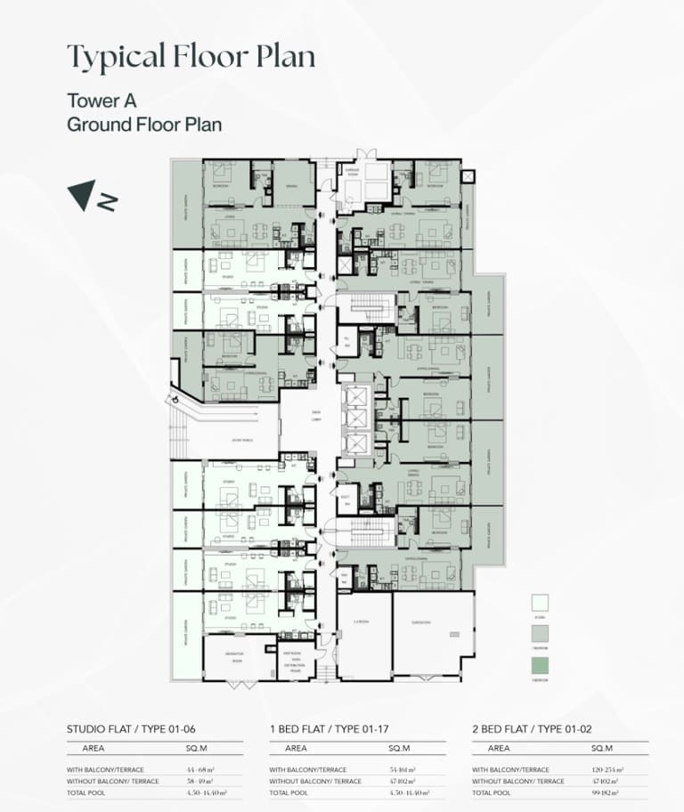 Binghatti Galaxy Tower A Ground Floor Plan