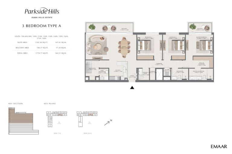 Parkside Hills 3 Bedroom Type A Floor Plan