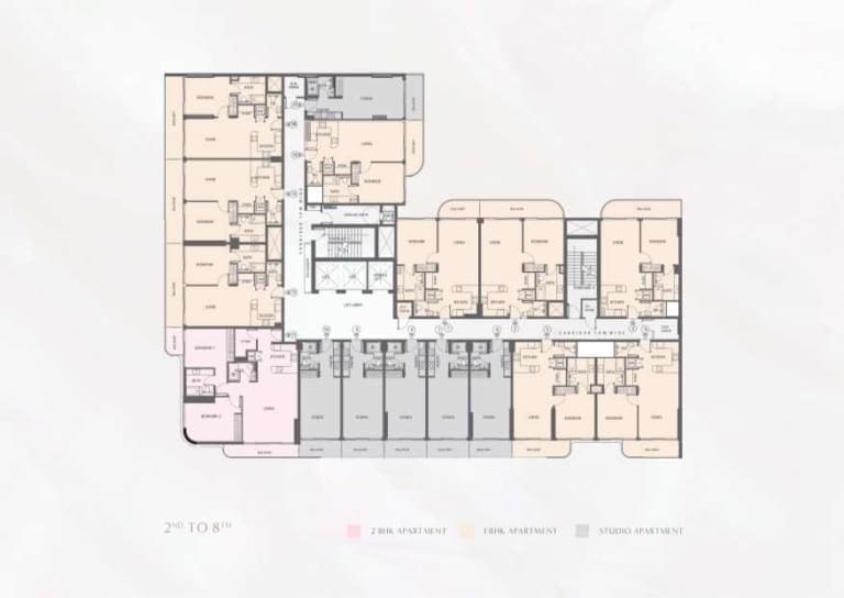 Pearl House 3 – 2nd to 8th Floor Plan