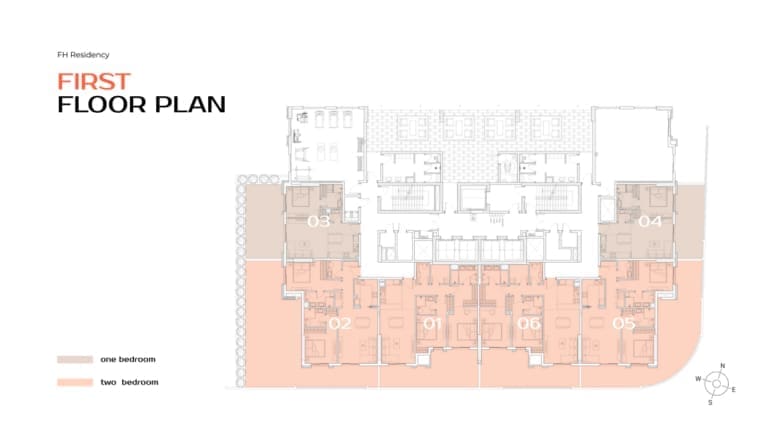 FH Residency 1st Floor Plan