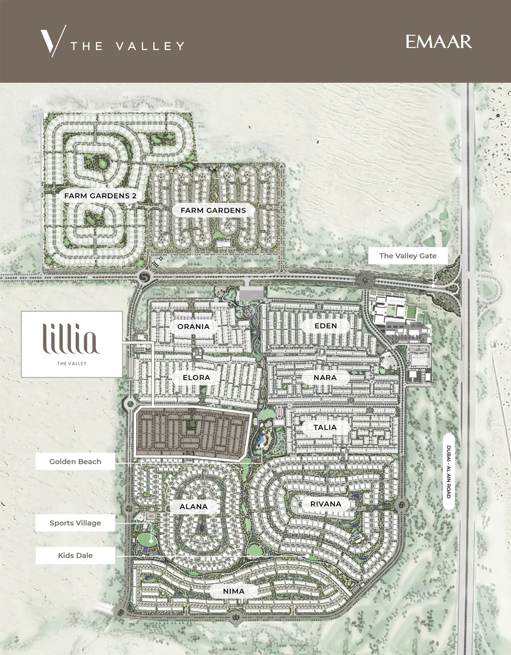 Lillia at The Valley Master Plan