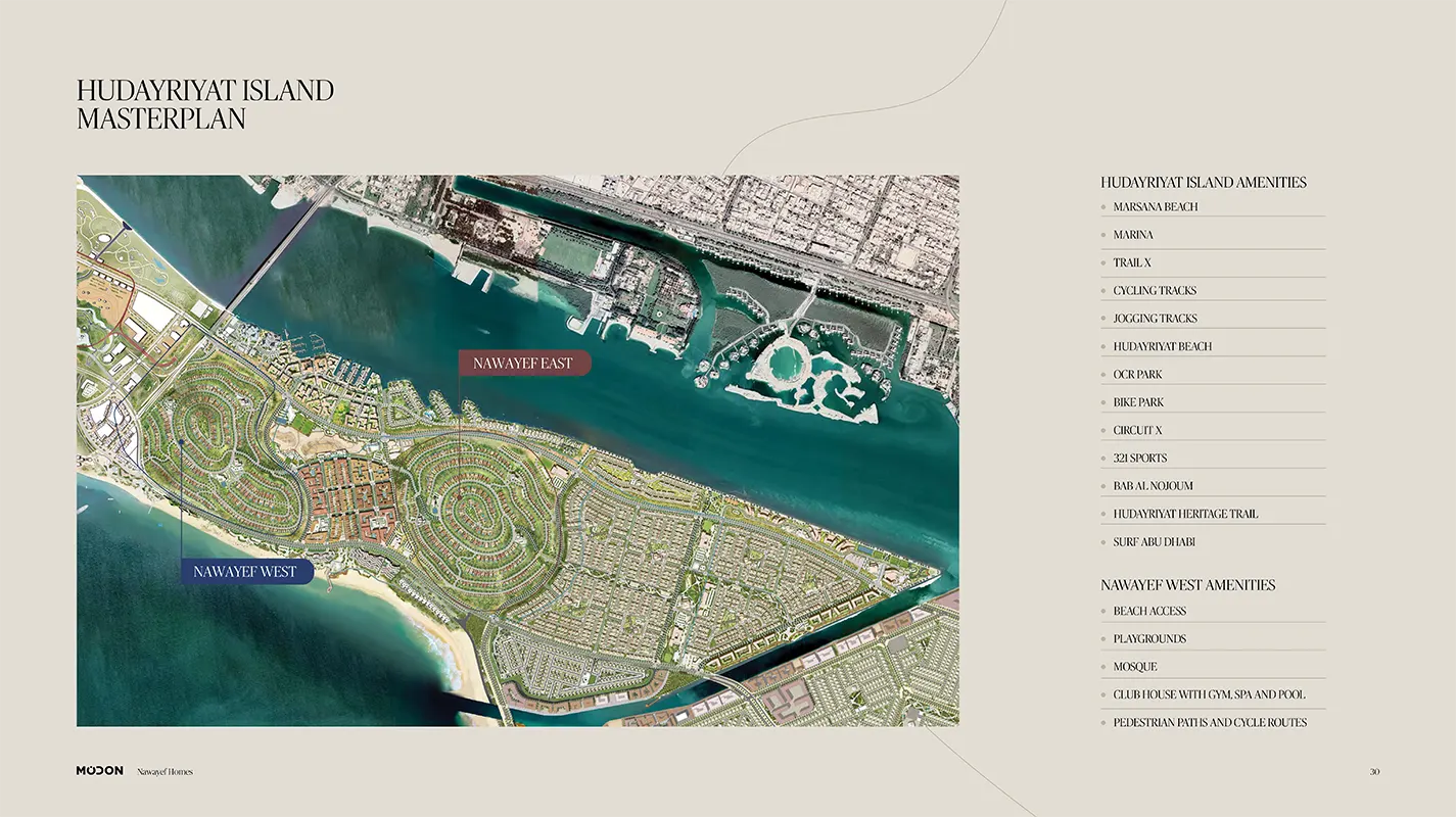 Nawayef West Homes Abu Dhabi Master Plan