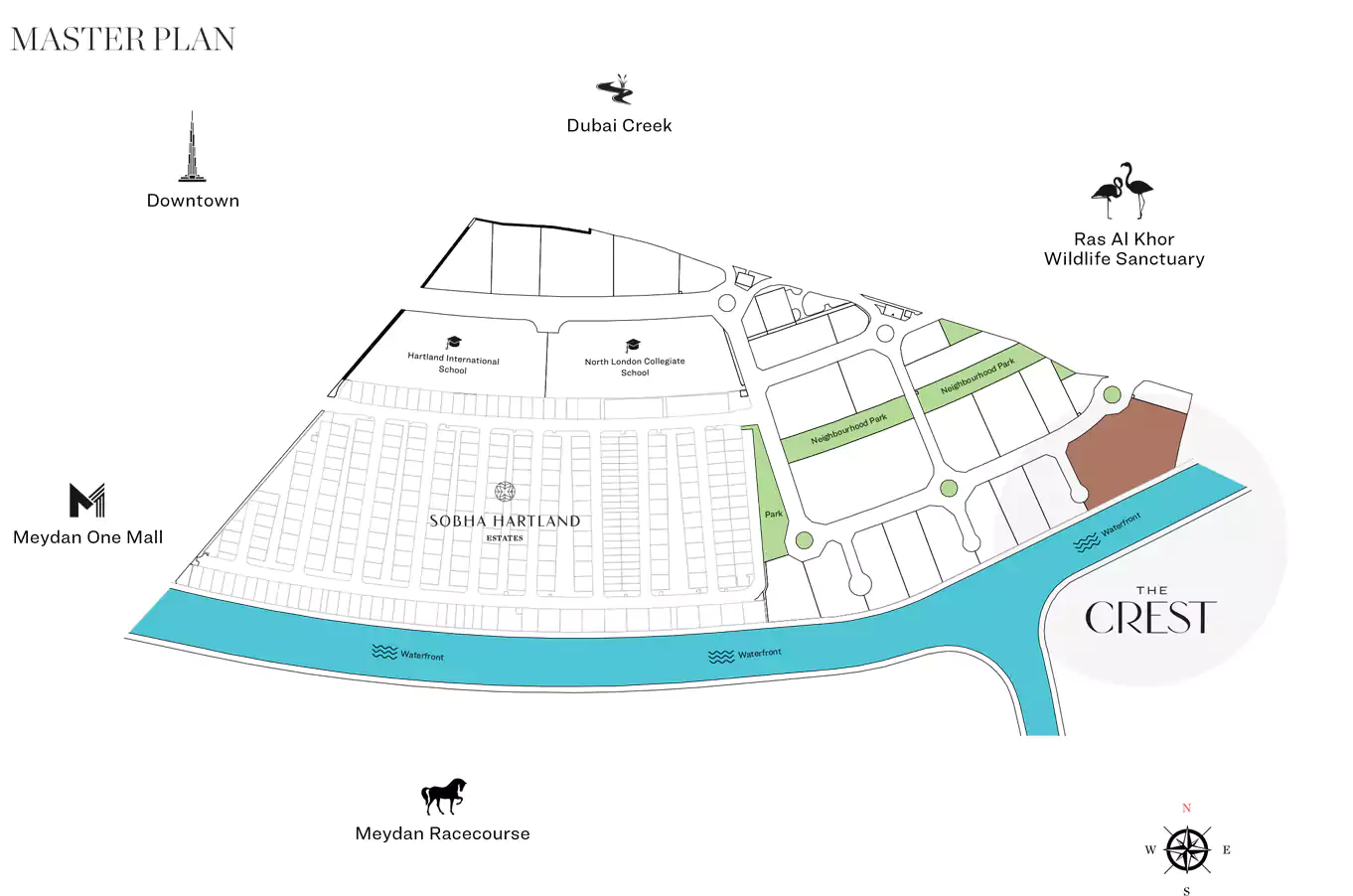 The Crest at Sobha Hartland Master Plan