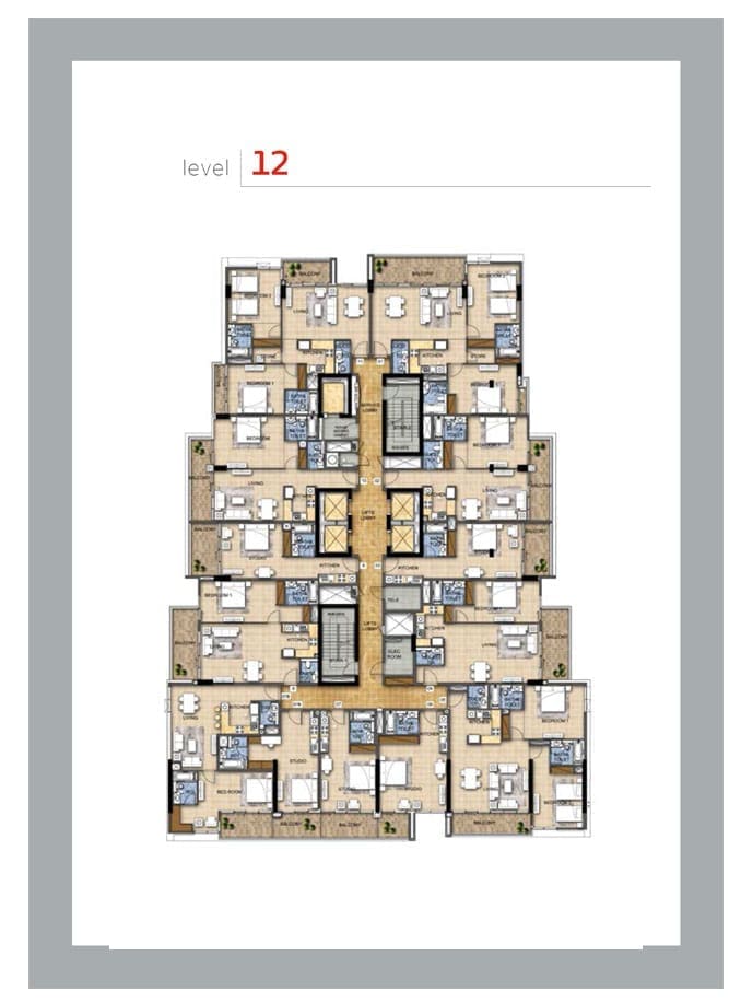 Avanti Apartments Level 12 Floor Plan