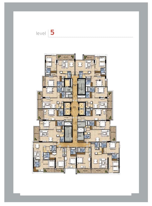 Avanti Apartments Level 5 Floor Plan