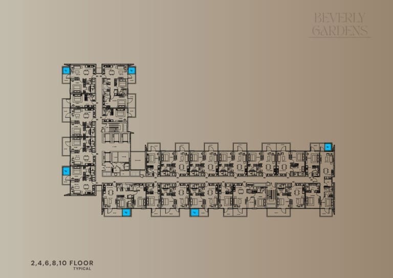 Beverly Gardens 2, 4, 6, 8 & 10 Floor Plan