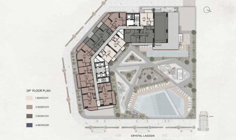 Claydon House 29th Floor Plan