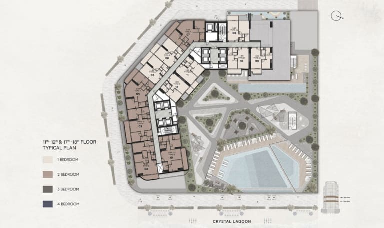 Claydon House 11-12 & 17-18 Floor Plan