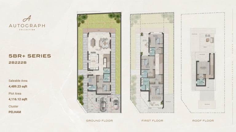 Damac Autograph 5 Bedroom + Series Type 2B222B Floor Plan