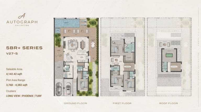 Damac Autograph 5 Bedroom + Series Type V27-S Floor Plan