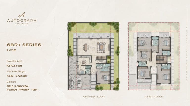 Damac Autograph 6 Bedroom + Series Type LV3E Floor Plan