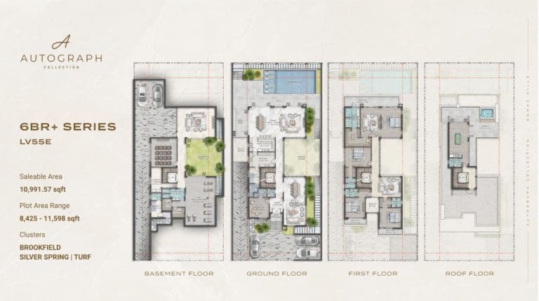 Damac Autograph 6 Bedroom + Series Type LV55E Floor Plan