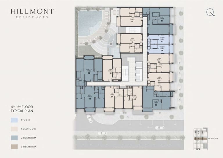 Hillmont Residences 4th & 5th Floor Plan