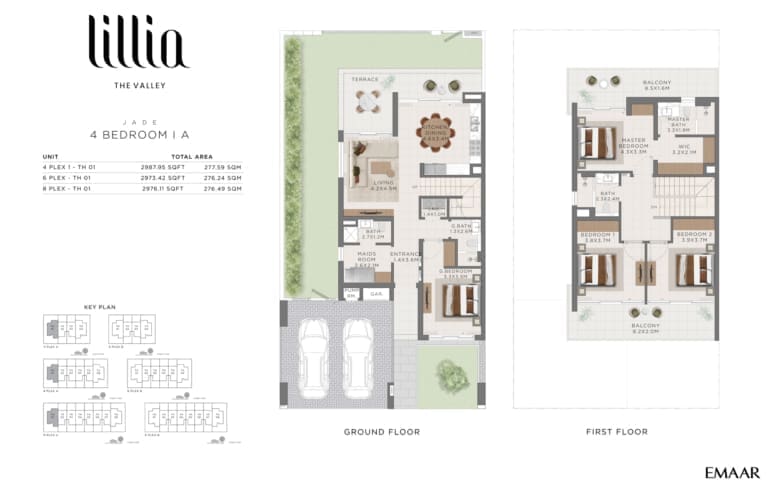 Lillia by Emaar Jade 4 Bedroom IA Floor Plan