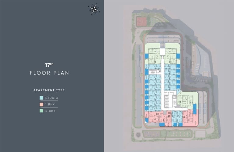 Samana Lake Views 17th Floor Plan