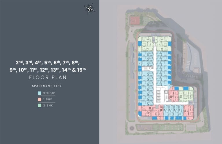 Samana Lake Views 2 to 15 Floor Plan