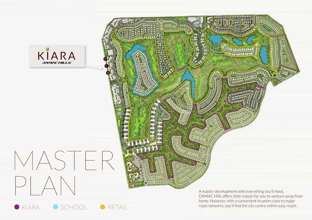 Kiara Apartments Master Plan at Damac Hills