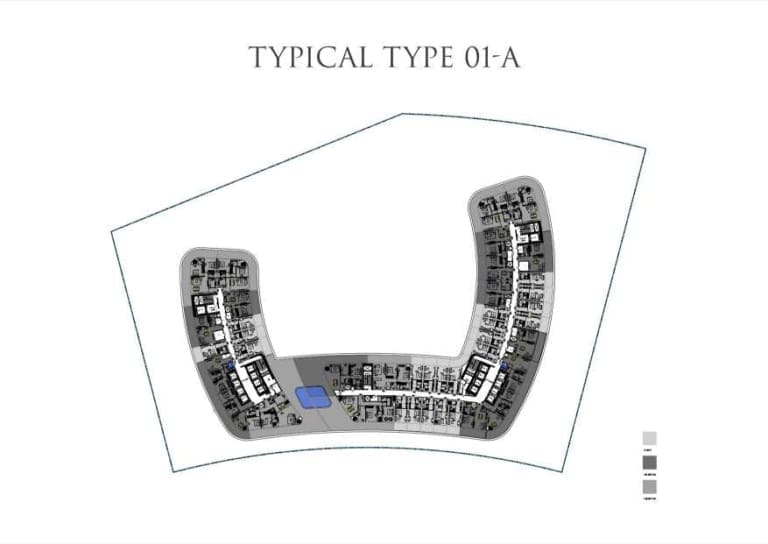 Binghatti Hills Typical Type 01-A Floor Plan