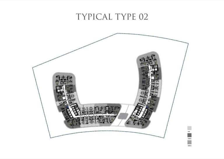 Binghatti Hills Typical Type 02 Floor Plan