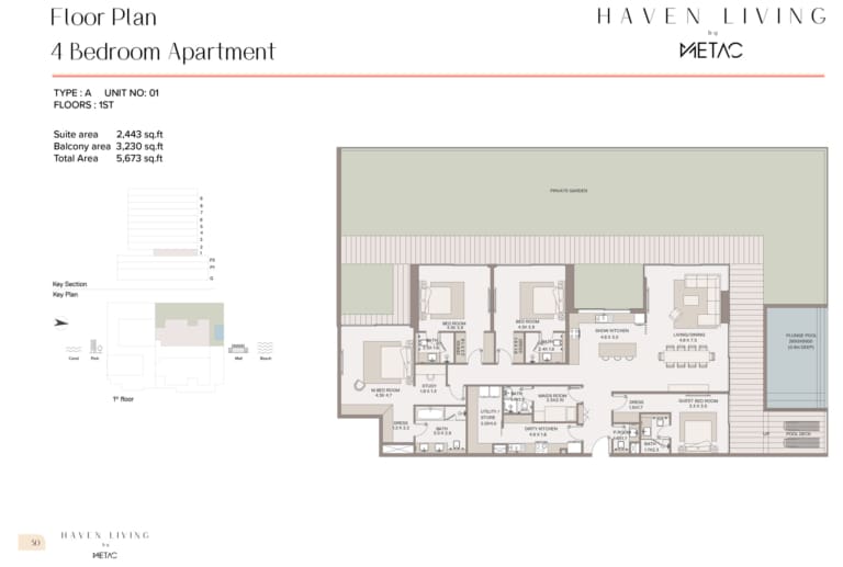 Haven Living by Metac 4 Bedroom Duplex Type A Floor Plan