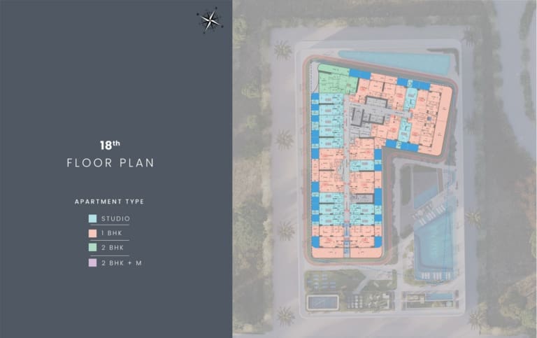 Samana Lake Views 2 – 18th Floor Plan