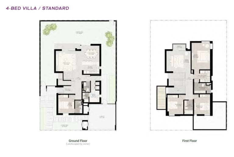 Athlon Residences 4 Bedroom Standard Villas Floor Plan
