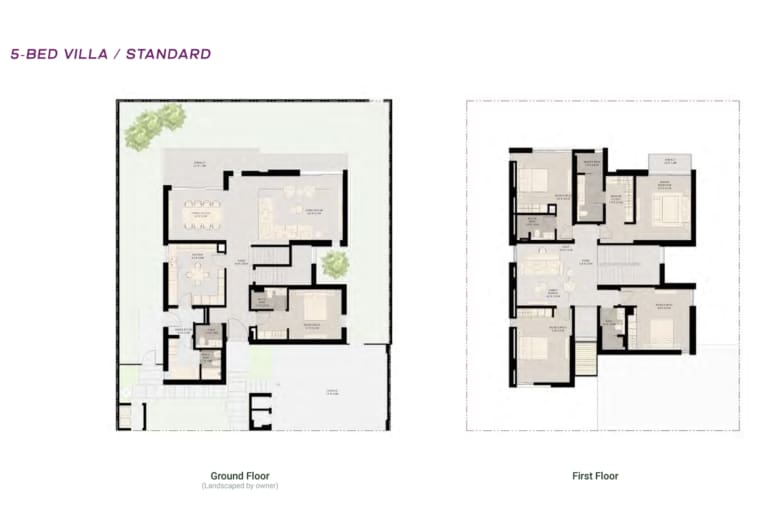Athlon Residences 5 Bedroom Standard Villas Floor Plan