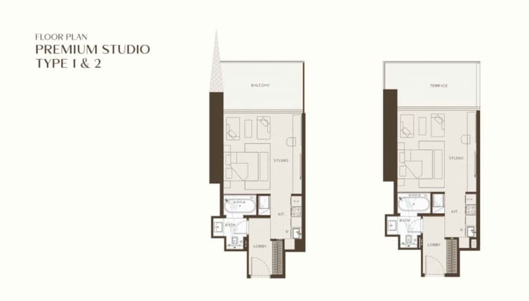 Binghatti One Premium Studio Apartment Floor Plan