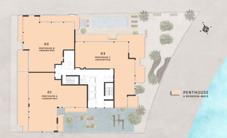 Iraz Creek View 14th Floor Plan