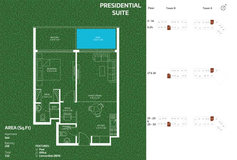 Sportz by Danube Presidential Suite Apartment Floor Plan