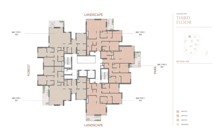 Cilia At Ghaf Woods Third Floor Plan