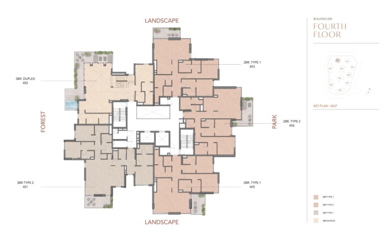 Cilia At Ghaf Woods Fourth Floor Plan
