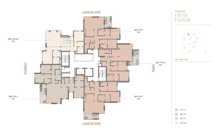 Cilia At Ghaf Woods Fifth Floor Plan