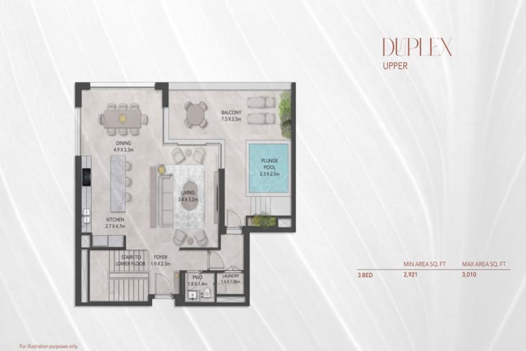 Serra At Ghaf Woods Duplex Upper Floor Plan