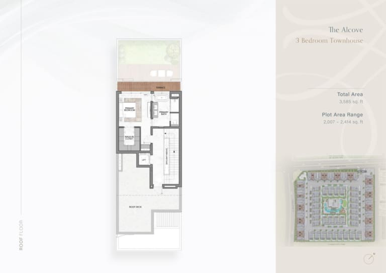 The Watercrest The Alcove 3 Bedroom Townhouse -2 Floor Plan