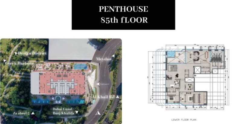 Tiger Sky Tower Penthouse 85th Floor Plan