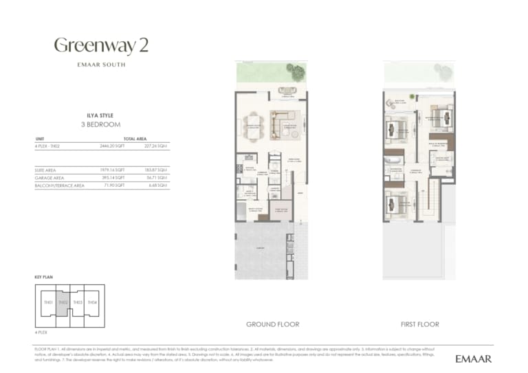 Greenway 2 – ILYA Style 3 Bedroom Floor Plan