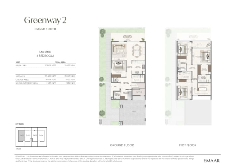 Greenway 2 – ILYA Style 4 Bedroom Floor Plan