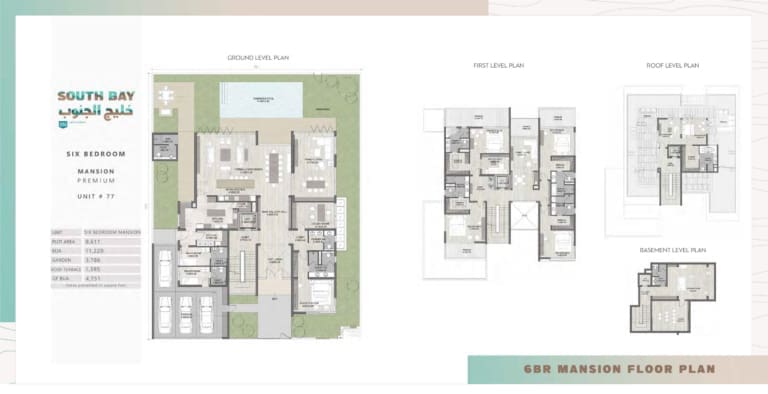 South Bay Premium 6 Bedroom Mansion Unit 77 Floor Plan