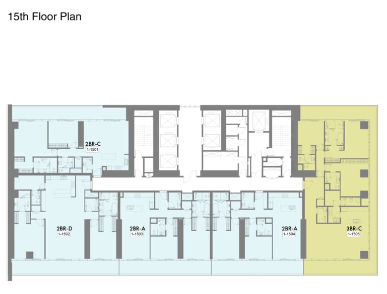 W The Residence 15th Floor Plan