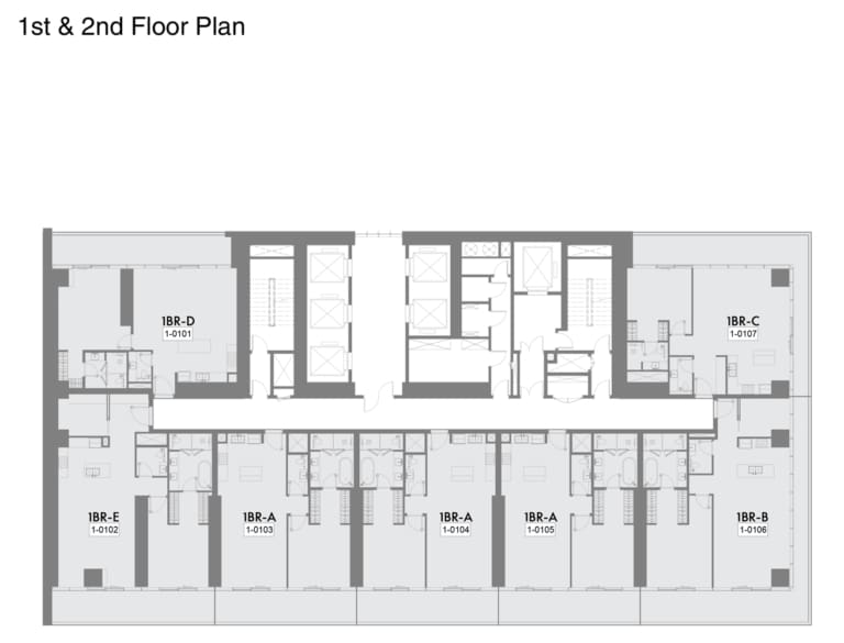 W The Residence 1st & 2nd Floor Plan